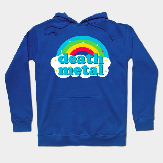 Death Metal Cute Rainbow Hoodie by machmigo